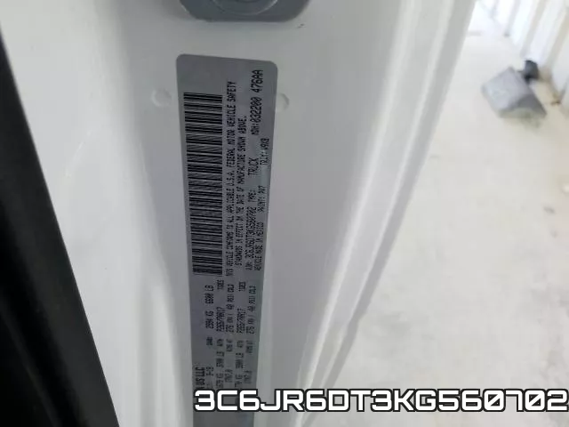 3C6JR6DT3KG560702 фото 2