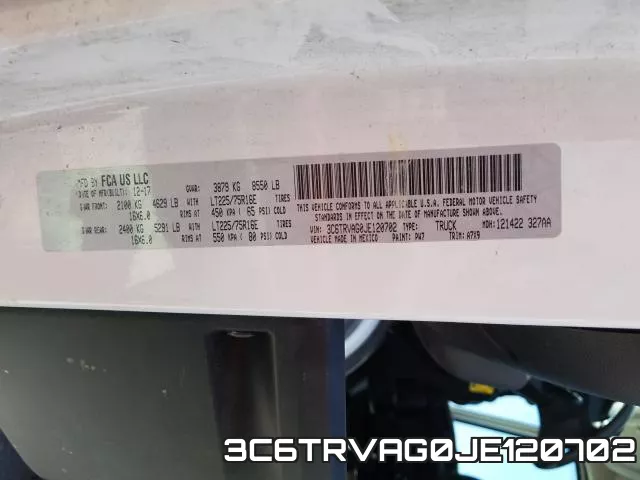 3C6TRVAG0JE120702 фото 2