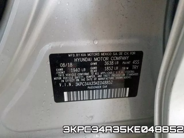 3KPC34A35KE048852 фото 2