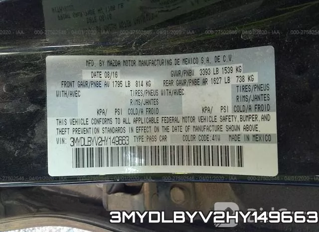 3MYDLBYV2HY149663 фото 10