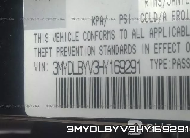 3MYDLBYV3HY169291 фото 10