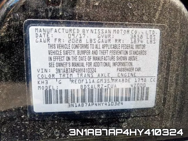3N1AB7AP4HY410324 фото 2