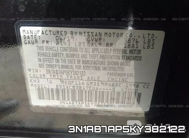 3N1AB7AP5KY382122 фото 10
