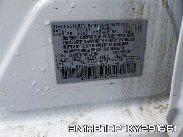 3N1AB7AP7KY291661 фото 2