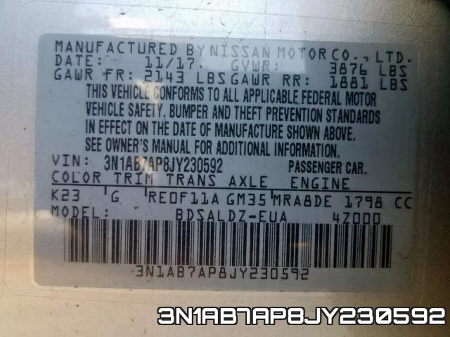3N1AB7AP8JY230592 фото 2