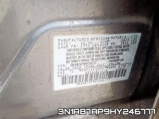 3N1AB7AP9HY246777 фото 2