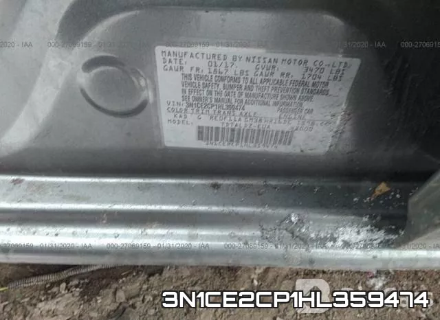 3N1CE2CP1HL359474 фото 10