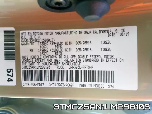 3TMCZ5AN1LM298103 фото 2
