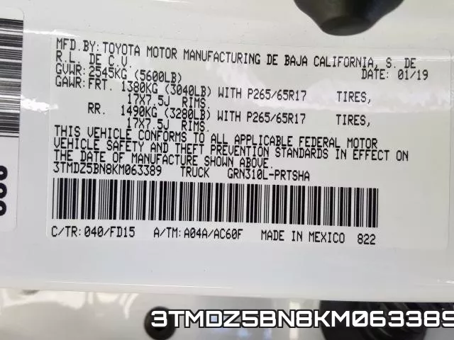 3TMDZ5BN8KM063389 фото 2