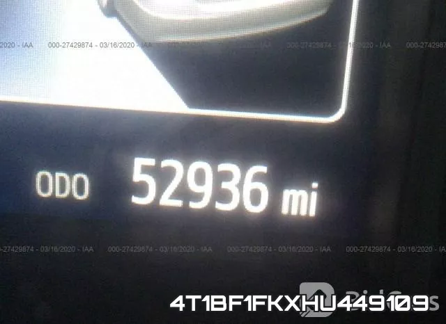 4T1BF1FKXHU449109 фото 8