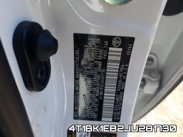 4T1BK1EB2JU281730 фото 2