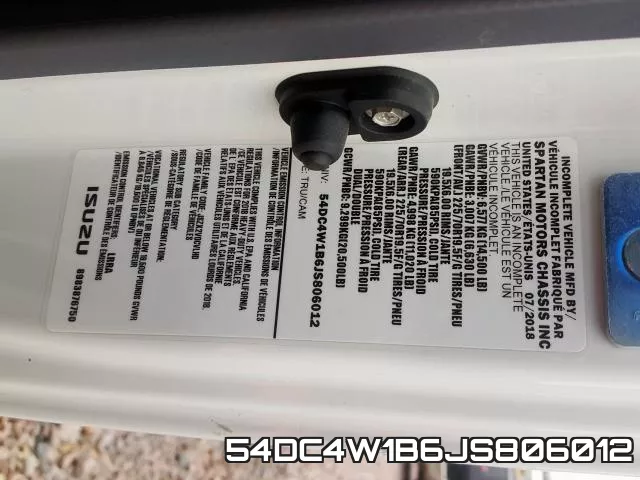 54DC4W1B6JS806012 фото 2