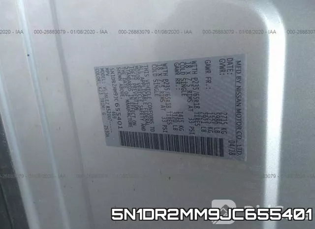 5N1DR2MM9JC655401 фото 10