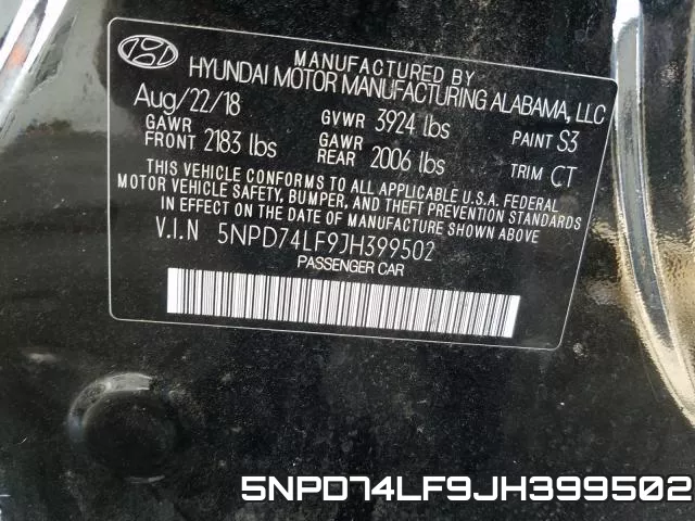 5NPD74LF9JH399502 фото 2