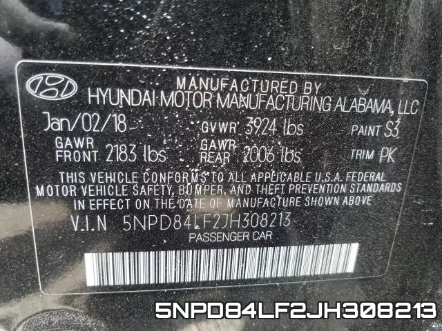 5NPD84LF2JH308213 фото 2