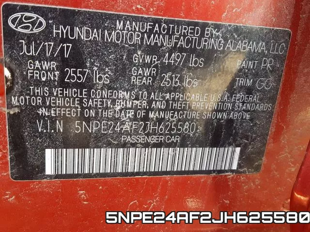 5NPE24AF2JH625580 фото 2