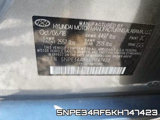 5NPE34AF6KH747423 фото 2