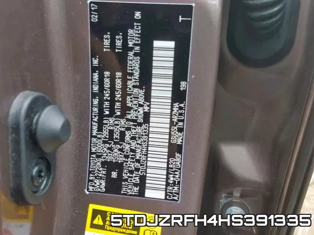 5TDJZRFH4HS391335 фото 2