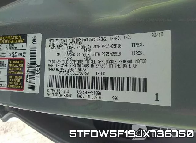 5TFDW5F19JX736750 фото 10