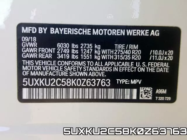 5UXKU2C58K0Z63763 фото 2