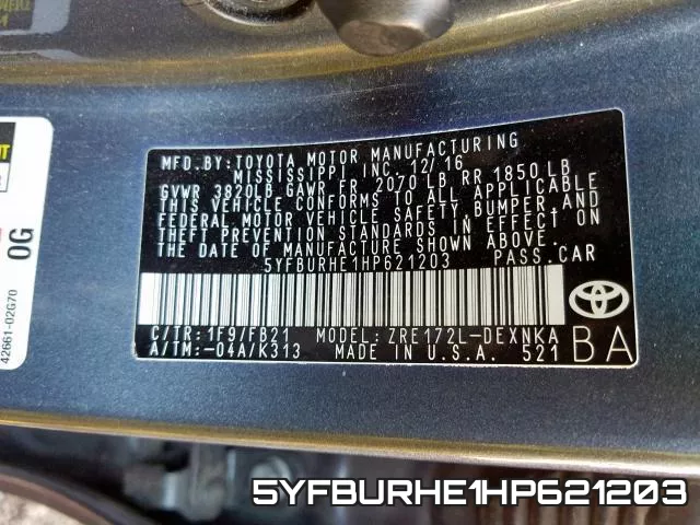 5YFBURHE1HP621203 фото 2