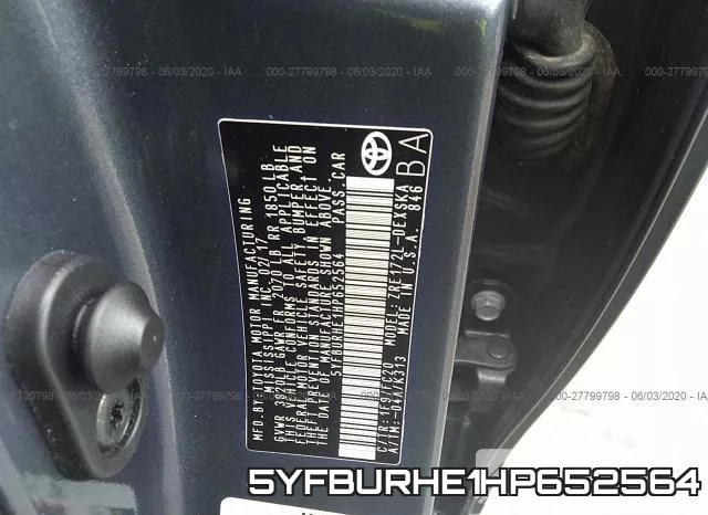 5YFBURHE1HP652564 фото 10