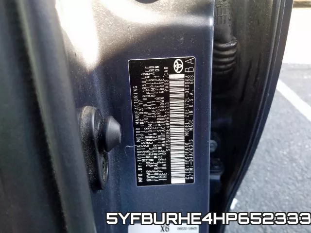 5YFBURHE4HP652333 фото 2