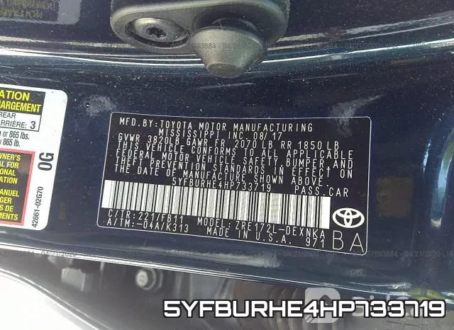 5YFBURHE4HP733719 фото 10