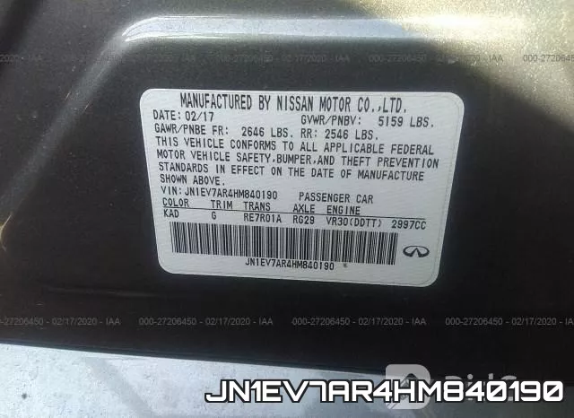 JN1EV7AR4HM840190 фото 10