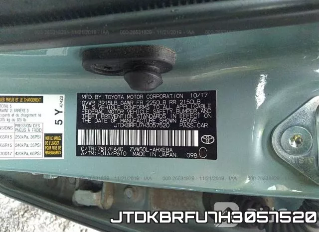 JTDKBRFU7H3057520 фото 10