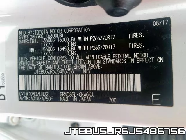 JTEBU5JR6J5486756 фото 2