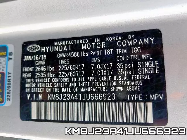 KM8J23A41JU666923 фото 2