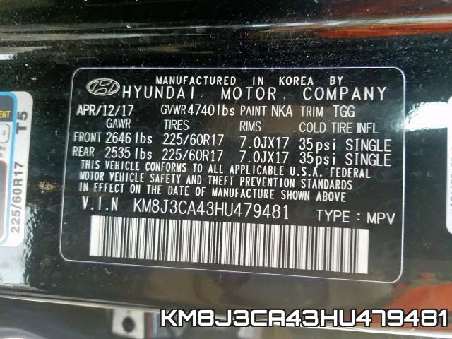 KM8J3CA43HU479481 фото 2