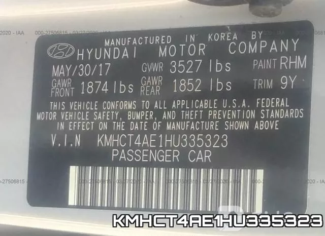 KMHCT4AE1HU335323 фото 10