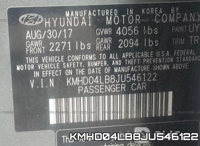 KMHD04LB8JU546122 фото 10