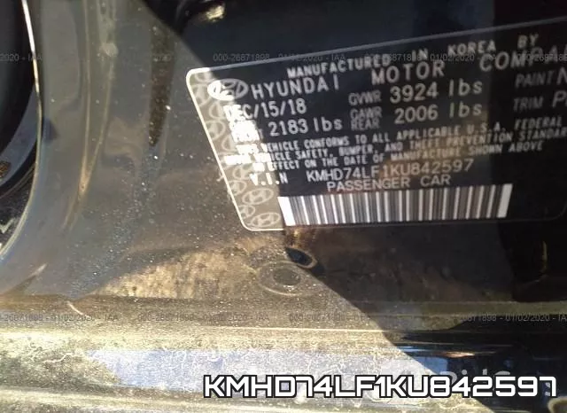 KMHD74LF1KU842597 фото 10