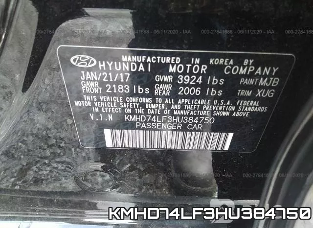 KMHD74LF3HU384750 фото 10