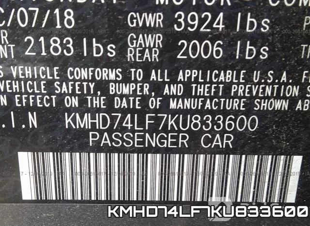 KMHD74LF7KU833600 фото 10