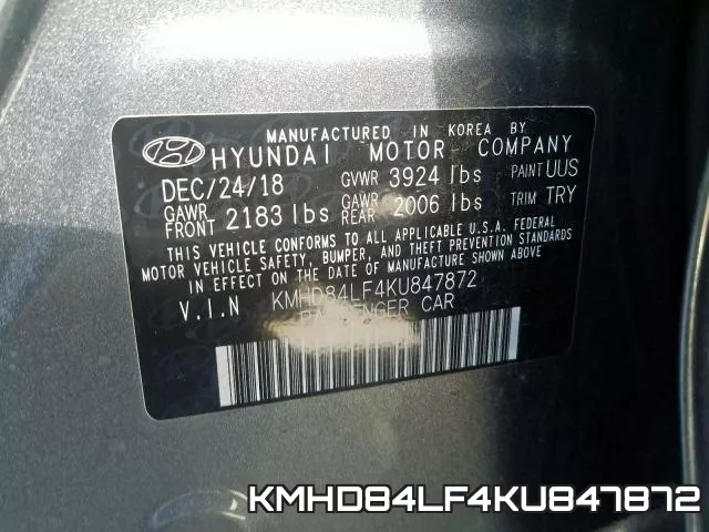 KMHD84LF4KU847872 фото 2