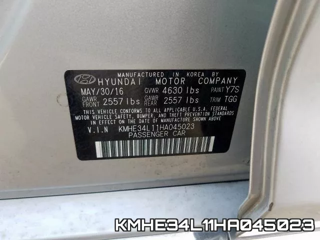 KMHE34L11HA045023 фото 2