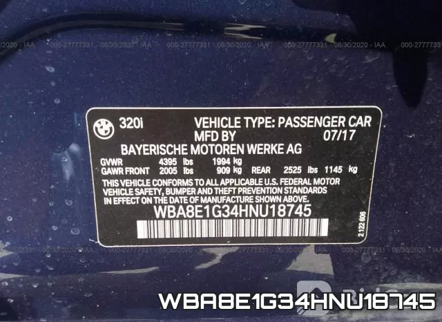 WBA8E1G34HNU18745 фото 10