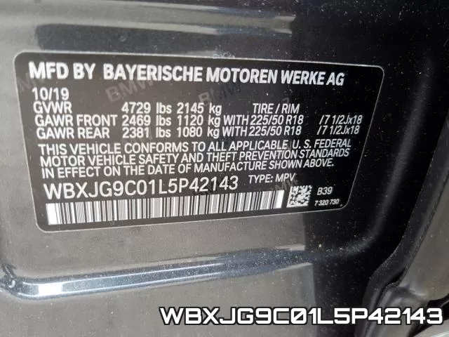 WBXJG9C01L5P42143 фото 2