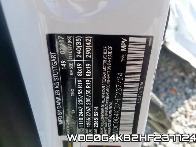 WDC0G4KB2HF237724 фото 2