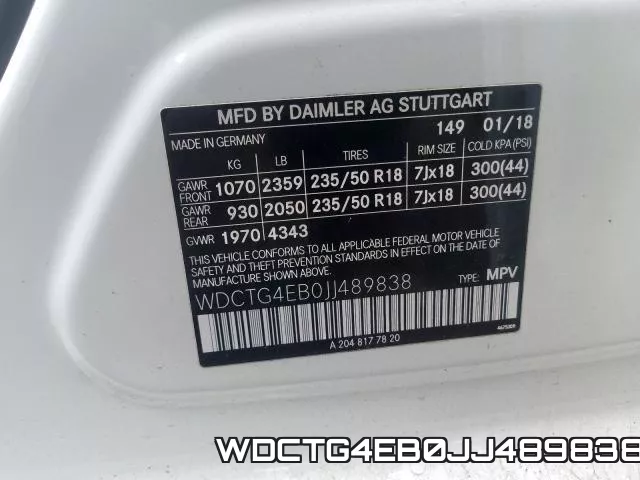 WDCTG4EB0JJ489838 фото 2