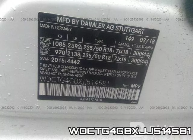 WDCTG4GBXJJ514581 фото 10