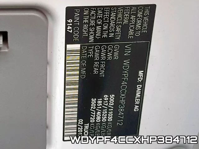 WDYPF4CCXHP384712 фото 2