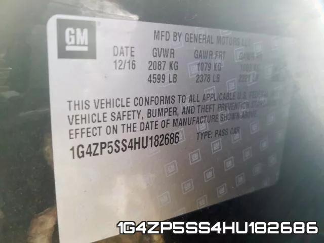 1G4ZP5SS4HU182686 фото 2