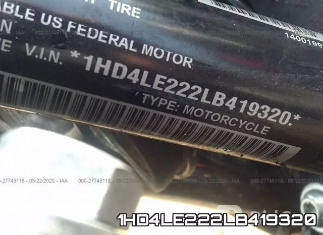 1HD4LE222LB419320 фото 2