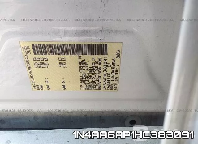 1N4AA6AP1HC383091 фото 10