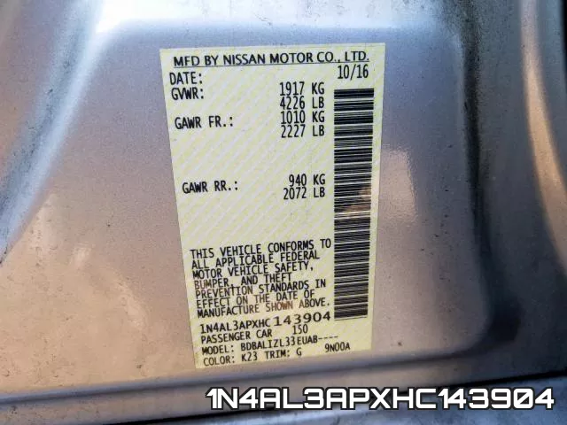 1N4AL3APXHC143904 фото 2